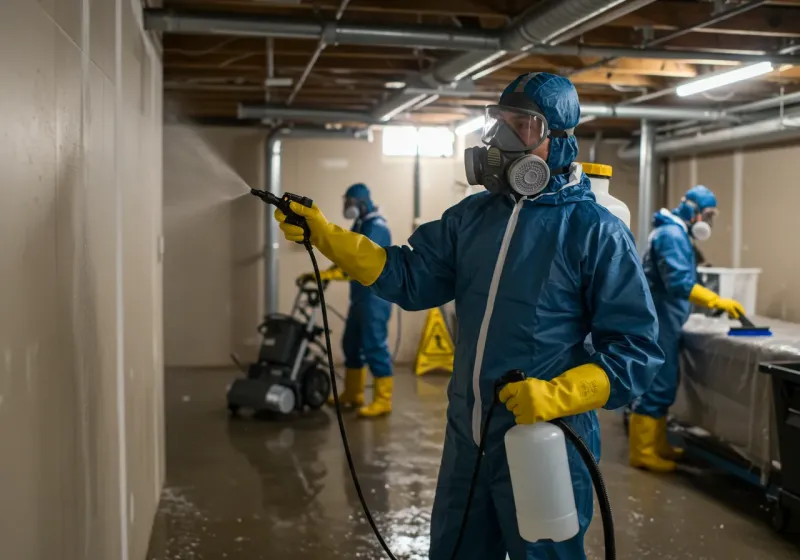 Basement Sanitization and Antimicrobial Treatment process in Del Norte, CO